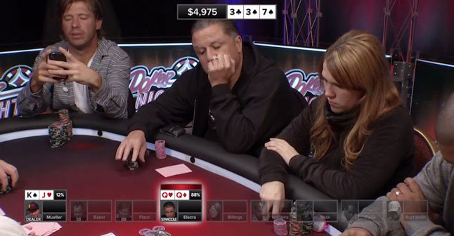 Poker hands from Episode 28  - A timely check