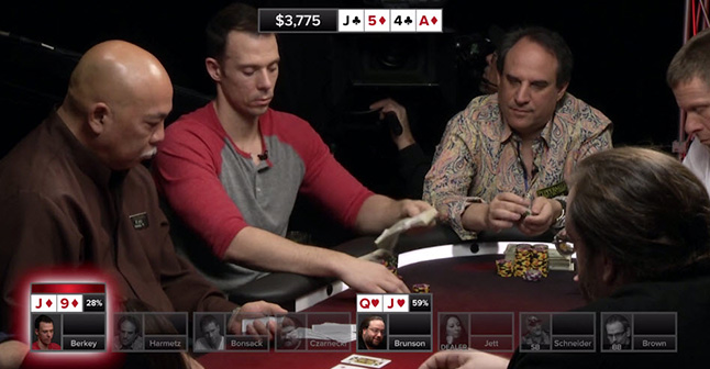 Berkey puts a $5,000 wad of cash down