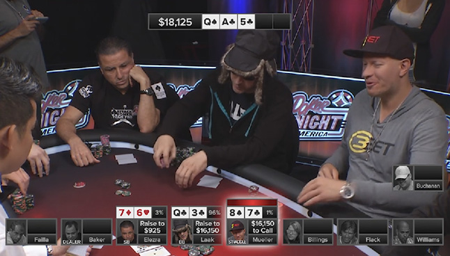 Laak bets a big $16,150