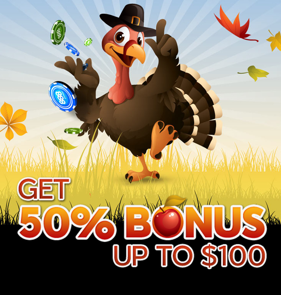 Get 50% bonus up to $100