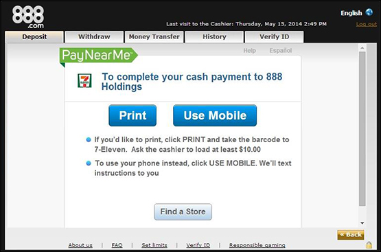 PayNearMe Step 2