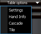 Table options